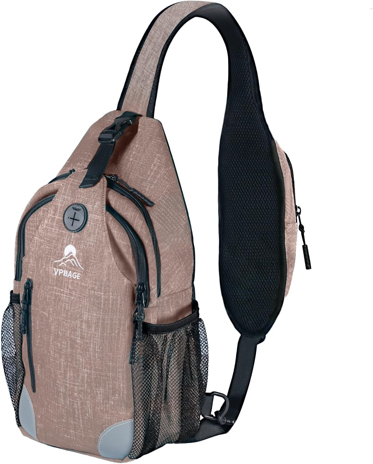 Sling Bag, Crossbody Bag for Men, Cross Body Hiking Backpack, Travel Daypack, Chest Pack with Chest Phone Holder