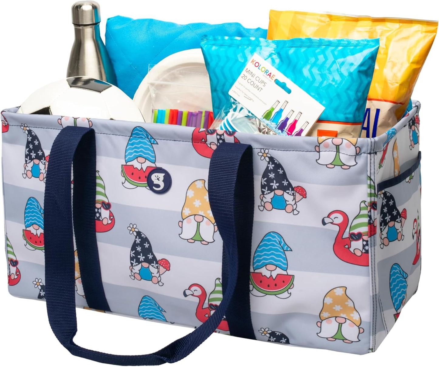 geckobrands Large Utility Tote - Durable Multipurpose Bag for Beach, Travel, Shopping & Outdoor Activities