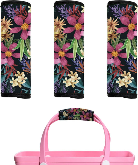 Luggage Handle Wraps 3Pcs – Neoprene Bag Handle Wrap for Bogg, Luggage Identifiers for Suitcases Easy Identification, Stylish & Comfy Suitcase Handle Replacement Travel Accessories for Airport Y01