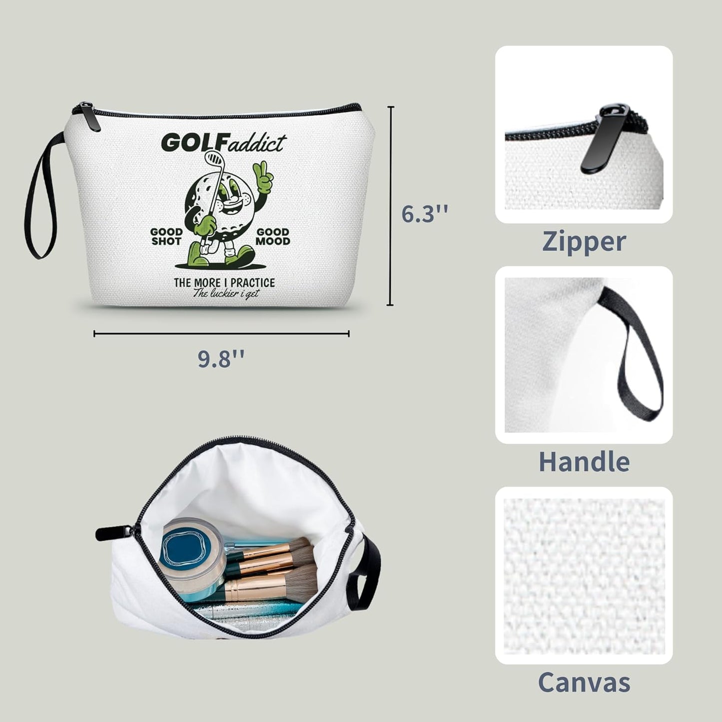 Golf Accessories for Women,Small Golf Bag,Female Golfer Gifts,Funny Golf Gifts,Makeup Bag for Purse,Golf Party Favors,Golf Bag Women,Golf Gifts