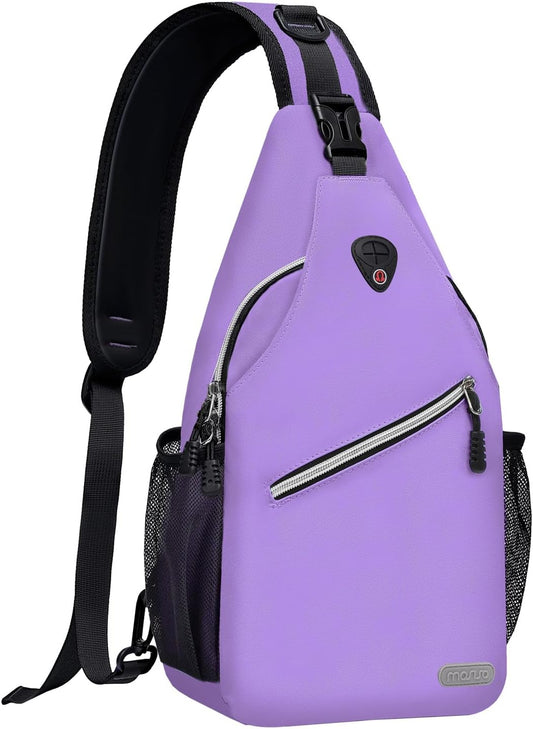 MOSISO Sling Backpack, Multipurpose Crossbody Shoulder Bag Travel Hiking Daypack