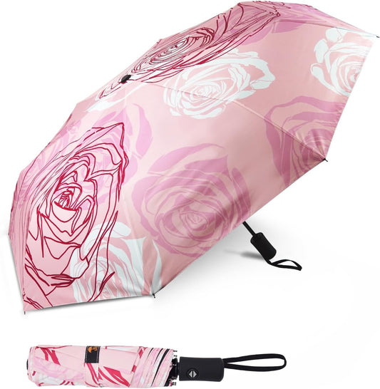 SY COMPACT Travel Umbrella Windproof Automatic Umbrellas Small Compact UV Sun Protection Factory Outlet Umbrella