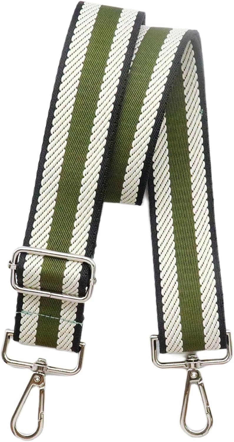 Adjustable Green Purse Strap - 1.5" Wide Handbags, Camera, Guitar, Phone & Crossbody Bag