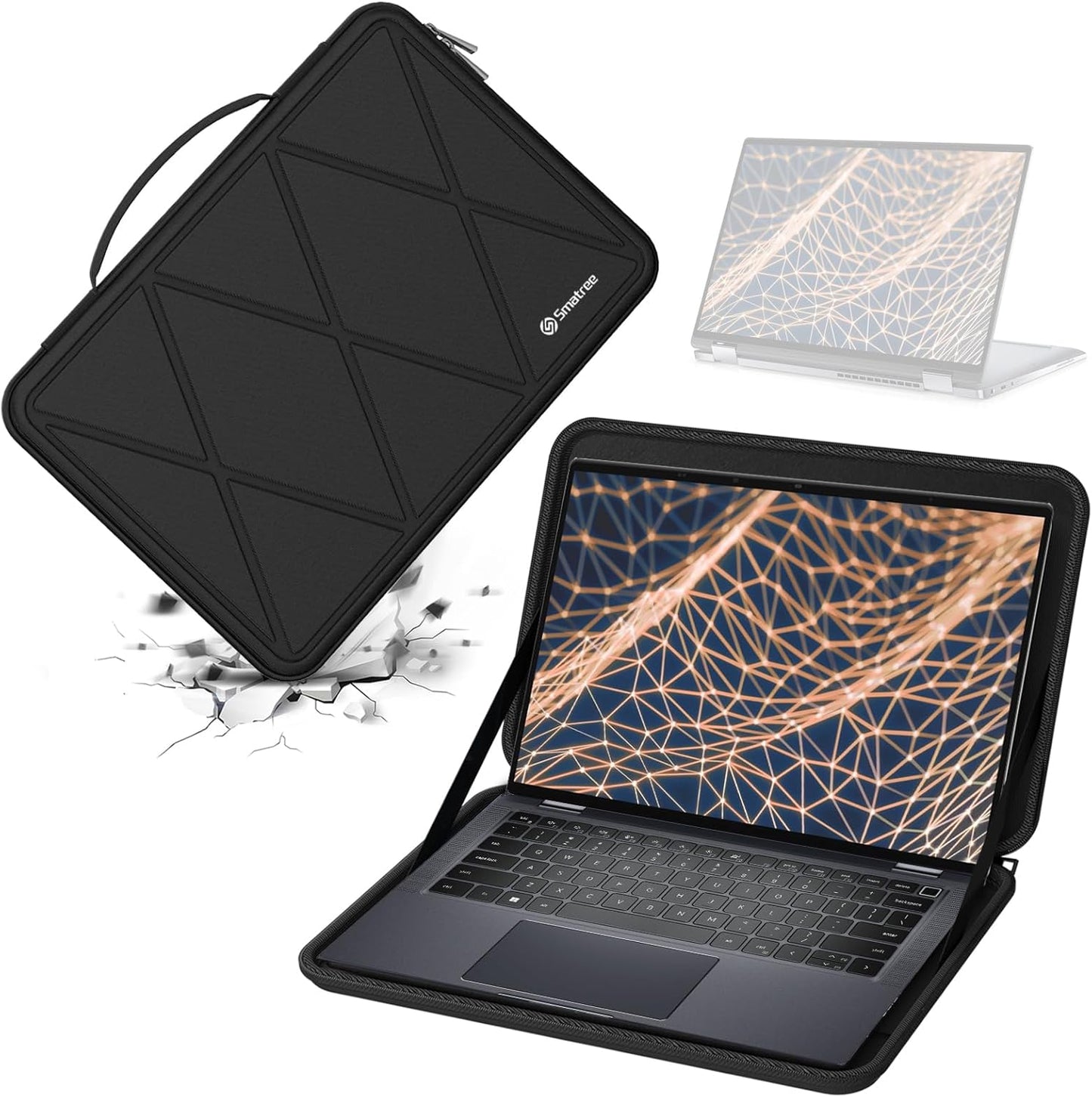 Smatree Hard EVA Protective Sleeve Case Compatible for 13.3 inch DELL Pro 13 Plus PB13250 or 2-in-1, for DELL Latitude 9330/7340 2-in-1 Laptop Notebook Bag (X8021)