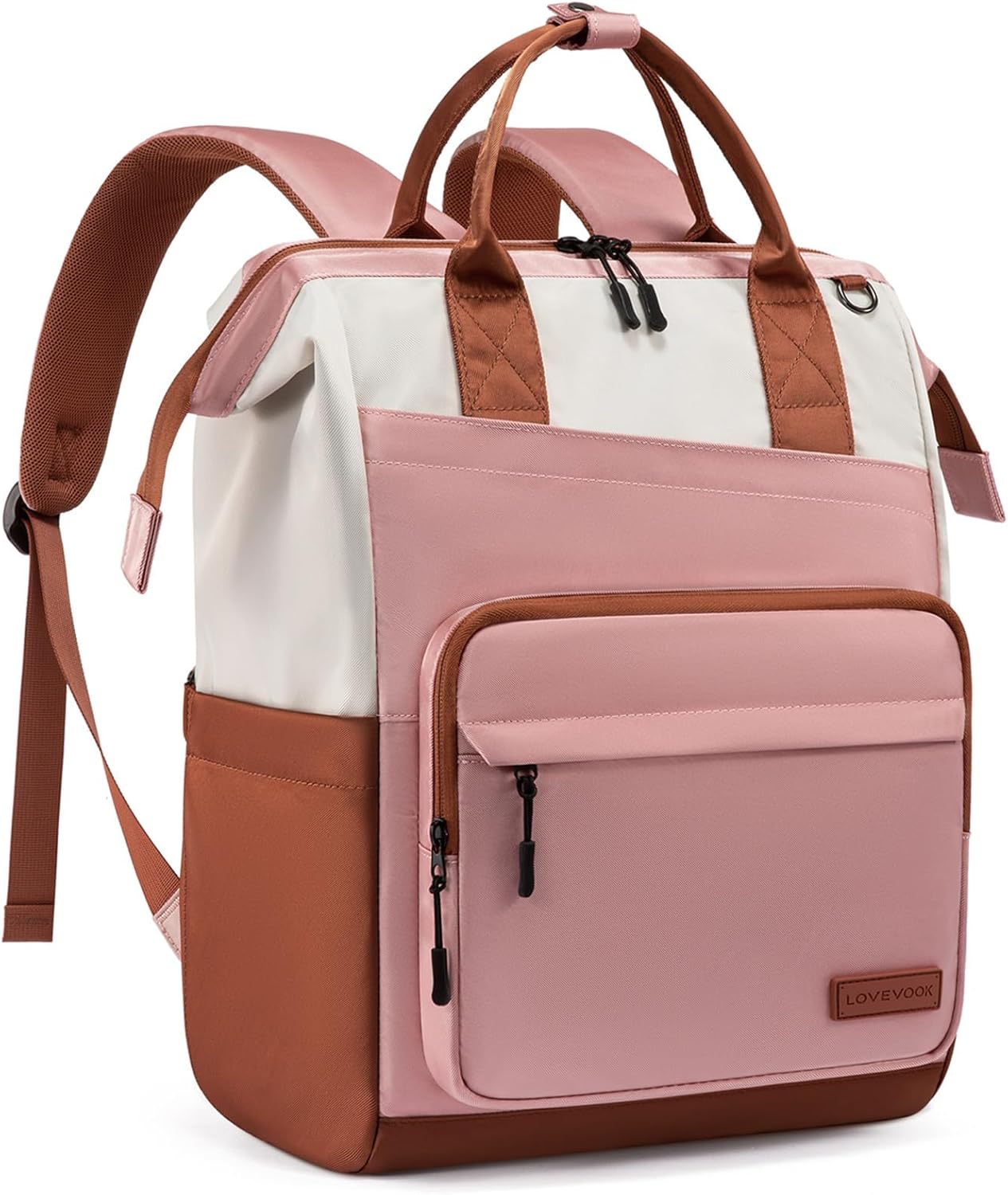 LOVEVOOK Laptop Backpack for Women, 17 Inch Travel Backpack for Work College Business, Water Resistant Teacher Nurse Bag with Large Capacity, School Bookbag Bags Cute Daypack for Woman Girls