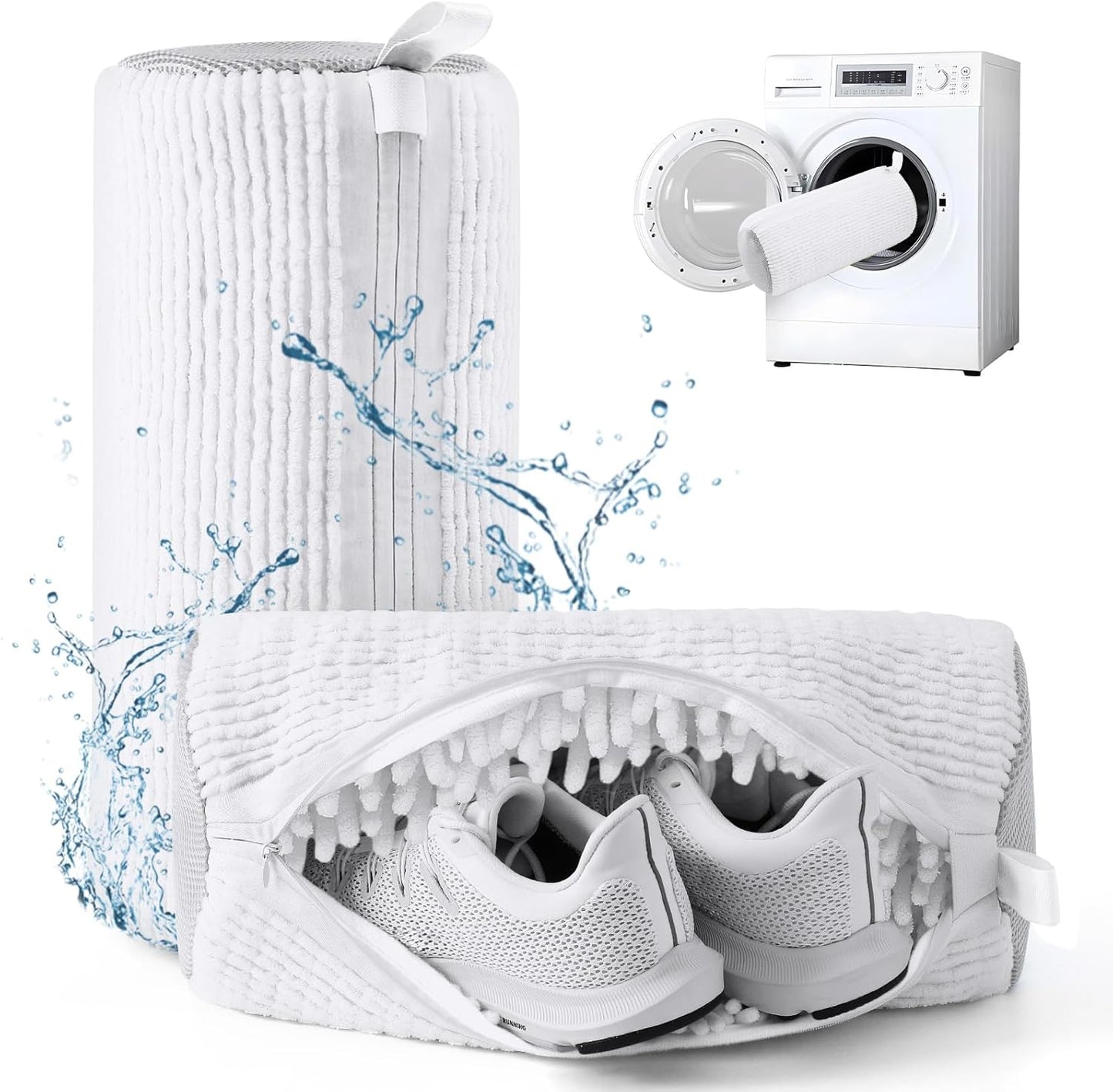 Shoe Washing Machine Bag,Shoe Laundry Bags for Sneakers, Reusable Shoe Cleaning Bag for All Shoe