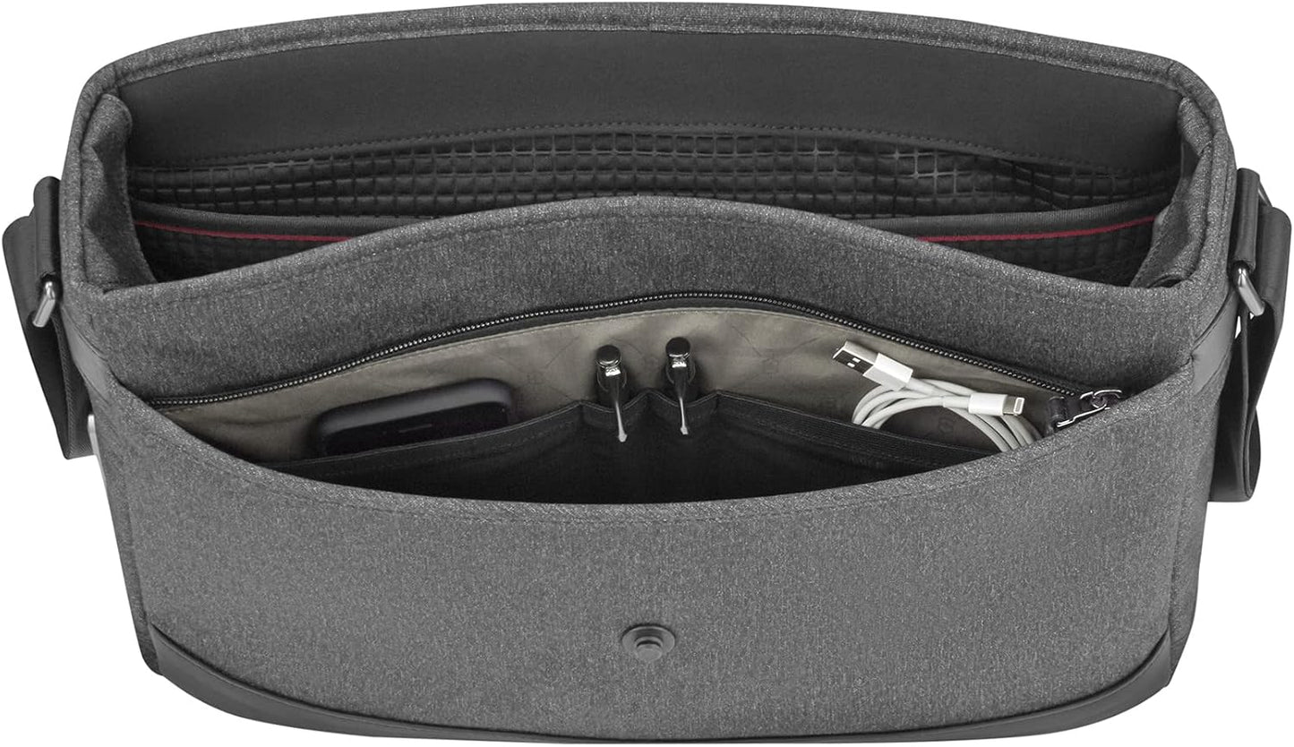 Victorinox Architecture Urban2 Messenger - Modern Computer Bag to Carry Laptop & Tablet - Professional Shoulder Bag - Perfect Travel Bag - 13 Liters, Gray
