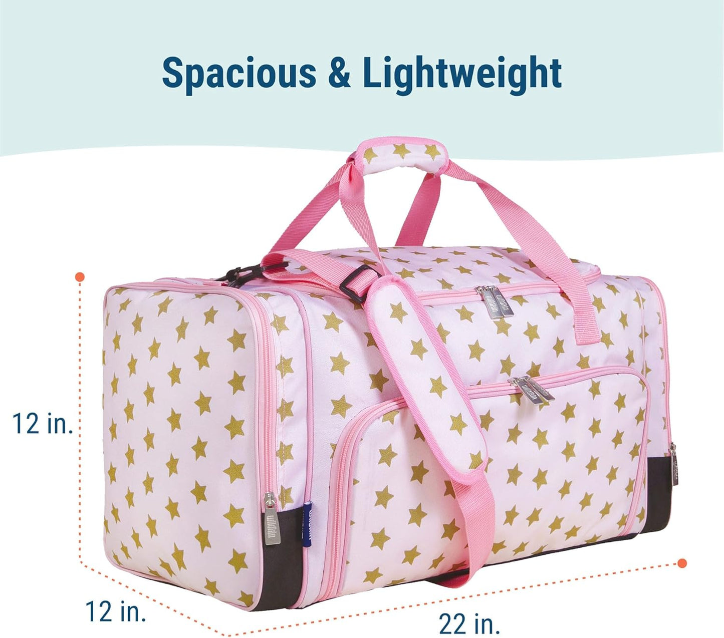 Wildkin Kids Weekender Duffel Bag – Carry-On Size for School, Travel, & Sleepovers