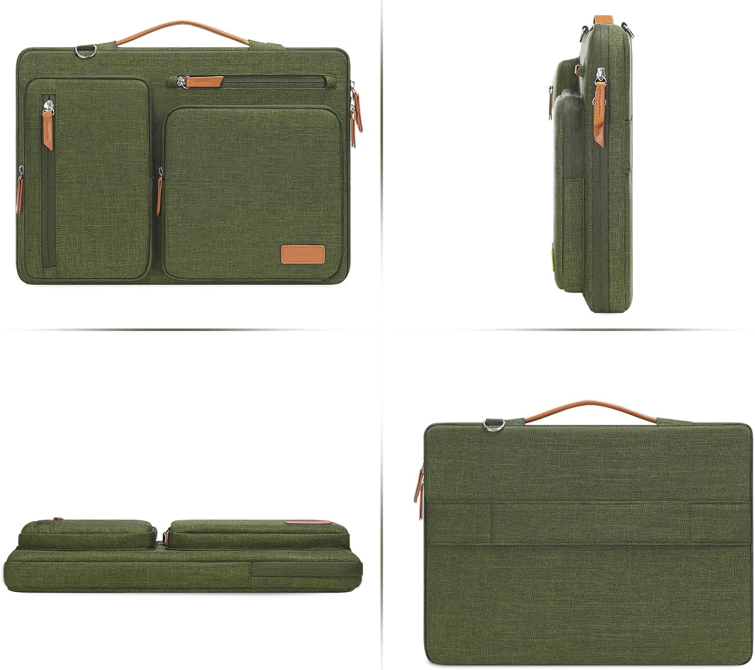 MOSISO 360 Protective Laptop Shoulder Bag,13-13.3 inch Computer Bag Compatible with MacBook, HP