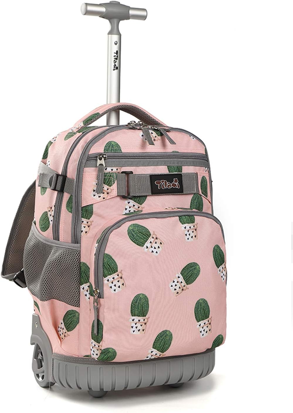 Tilami Rolling Backpack 18 inch Wheeled Backpack School College Student Travel Trip Boys and Girls