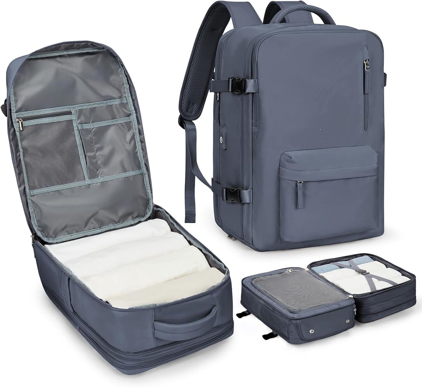 WONHOX Large Travel Backpack Carry on Flight Approved Laptop Work Business Backpack for Women Men Mochila de Viaje