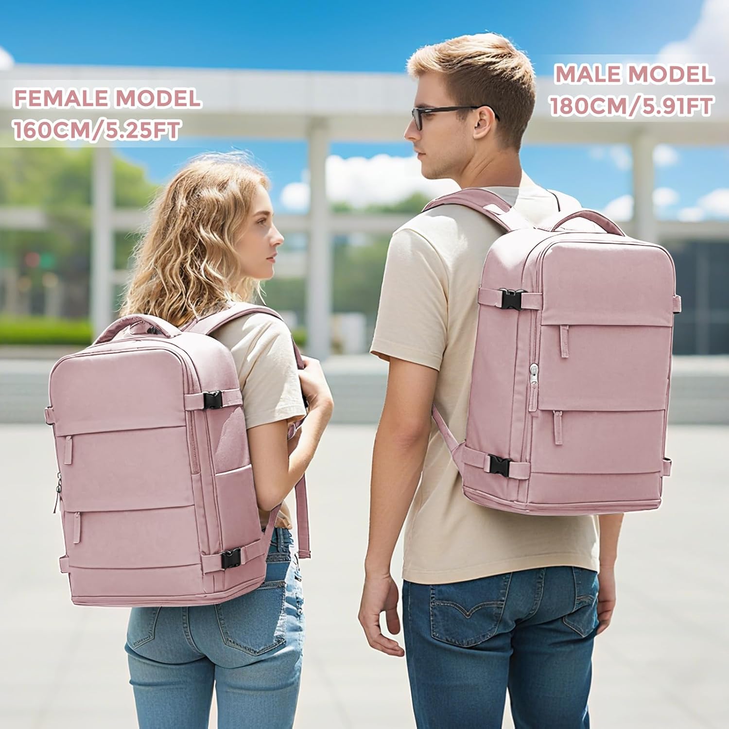 coowoz Travel Backpack For Women Men,Carry On Backpack,Hiking Backpack Waterproof Outdoor Sports