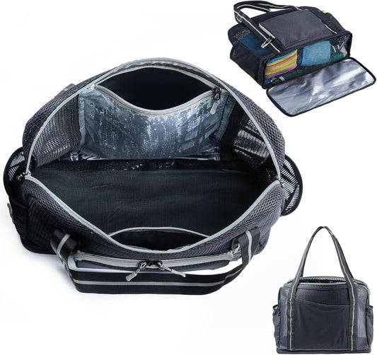 Large Mesh Beach Bag - XL Beach Tote Sandproof - Swim Bag - Large Pool Tote with Pockets for Toiletries, Towel