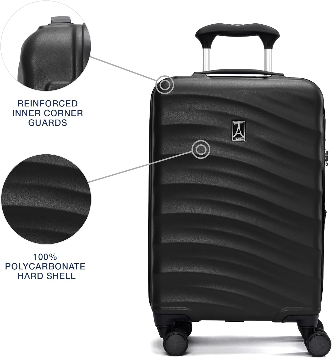 Travelpro Maxlite Air V2 Hardside Expandable Carry on Luggage, 8 Spinner Wheels, Lightweight Hard