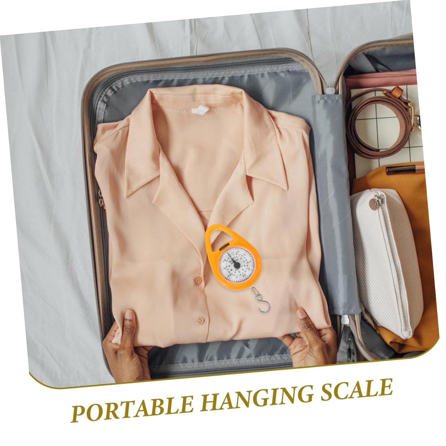 4pcs Hanging Weight Scale for Luggage Suitcase Scale Travel Weighing Hook