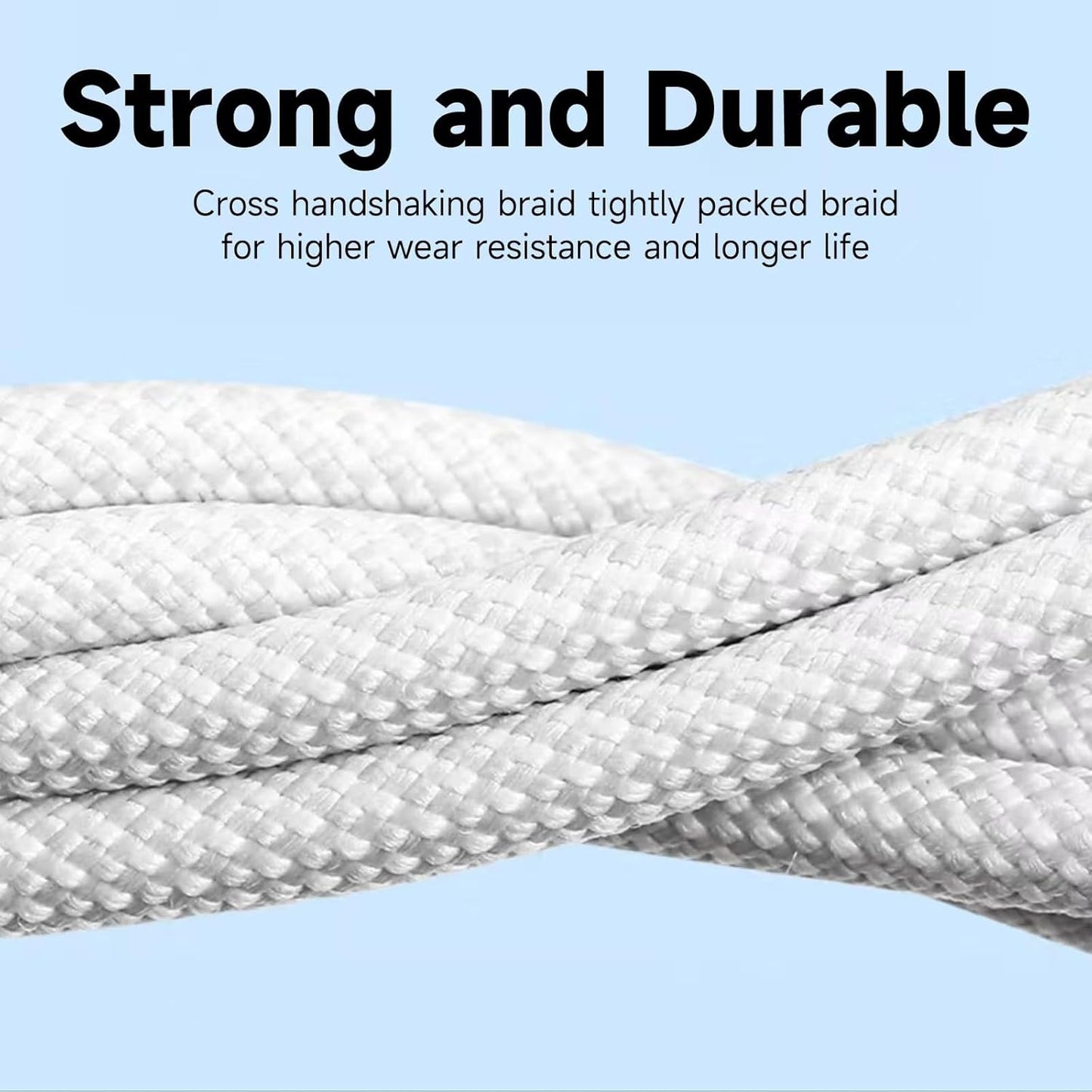 2 Pack USB A to USB C Woven Cable for iPhone 16E 17 Air,iPhone 15/iPhone 16 Pro Max, 15 Plus Car Play Charging Cord, iPad 10th, iPad 11 2025, iPad Pro 12.9/11 Air 5th/4th, Mini 6th Gen Type-c Charger