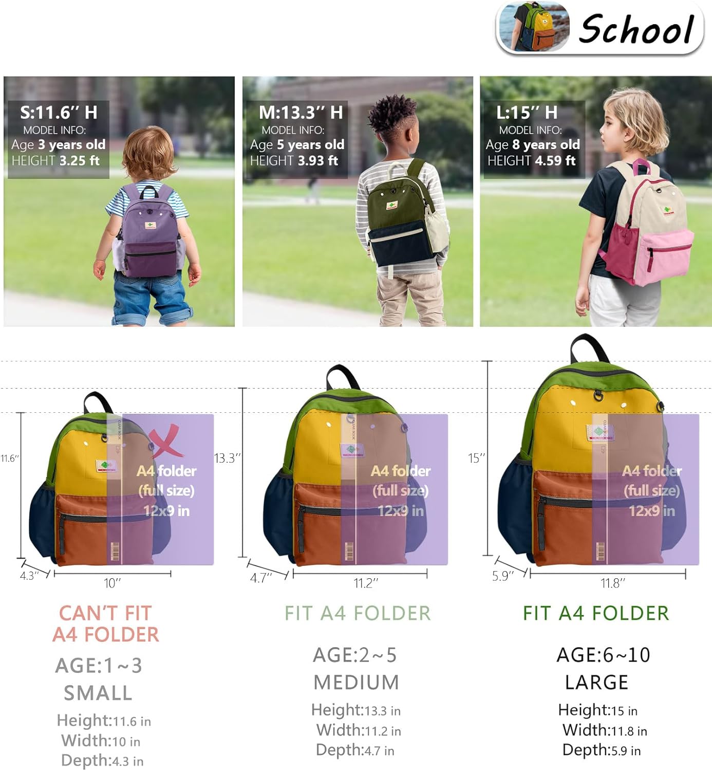 Kids Backpack for Boys: Boys Backpack 6-10 - Kindergarten Elementary School Bookbag for Girl
