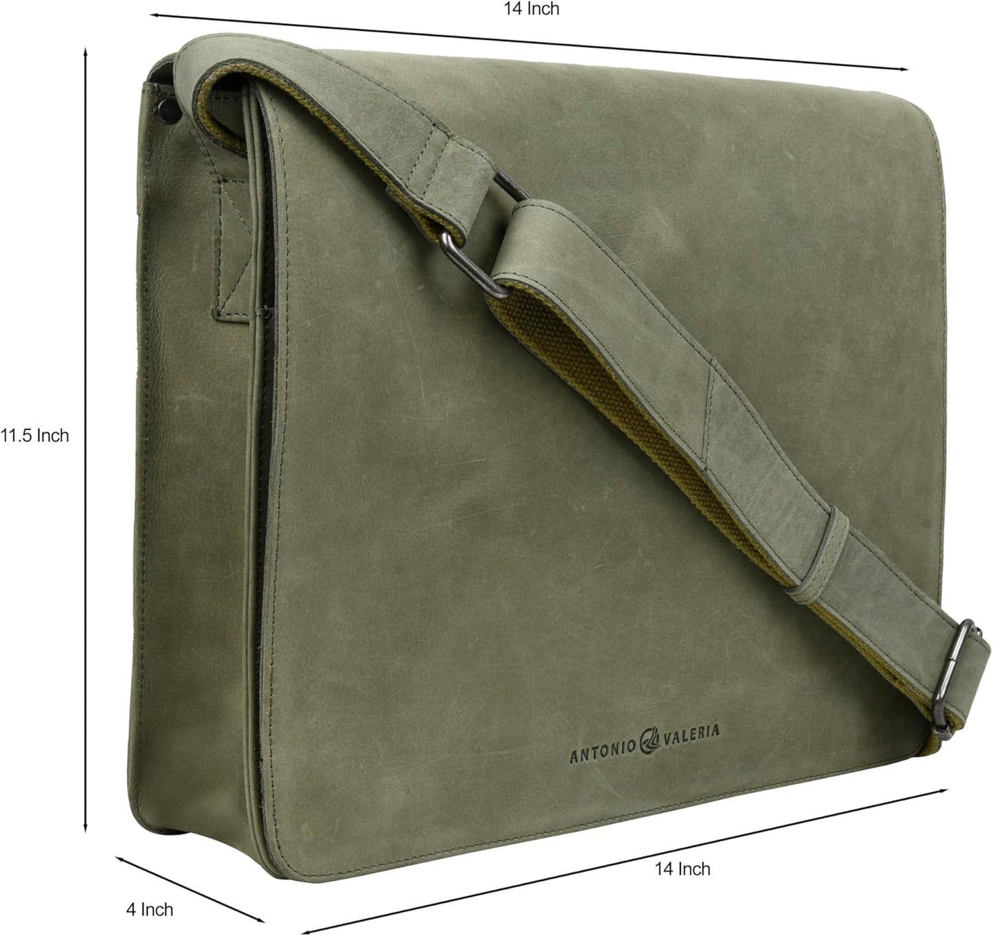Antonio Valeria Albert Premium Leather Messenger Bag for Men