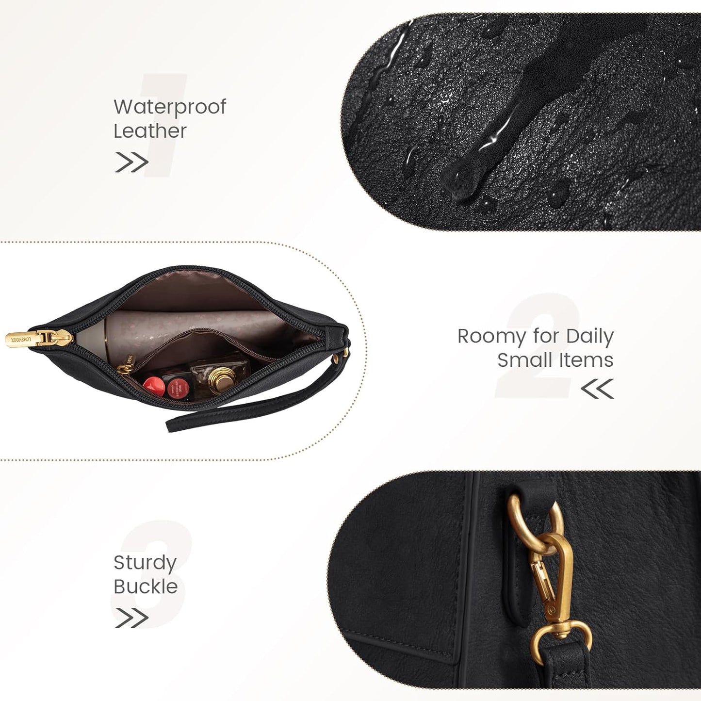 LOVEVOOK Laptop Bag for Women 15.6 Inch Laptop Tote Bag Vintage Leather Work Bags for Women