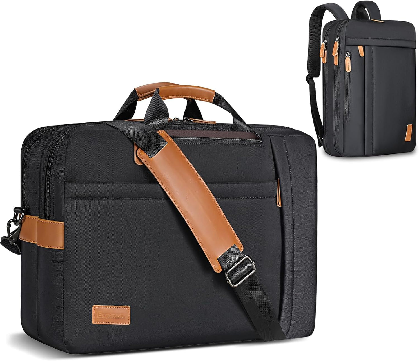 ESTARER 3 In 1 Laptop Bag for Men, 17-17.3 Inch Laptop Backpack Computer Satchel Bag for