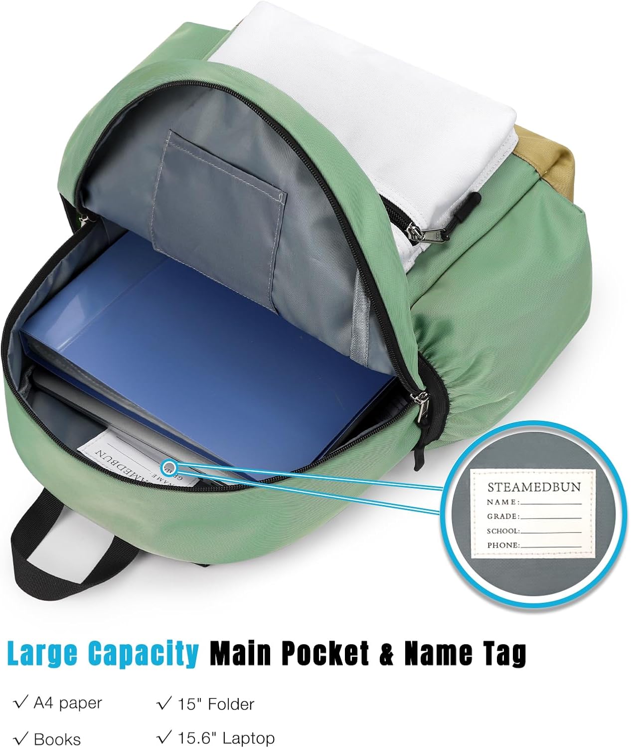 STEAMEDBUN Kids Backpack for Boys 6-8: Toddler Backpack for Preschool Kindergarten - Boys Backpacks for Elementary 4-6