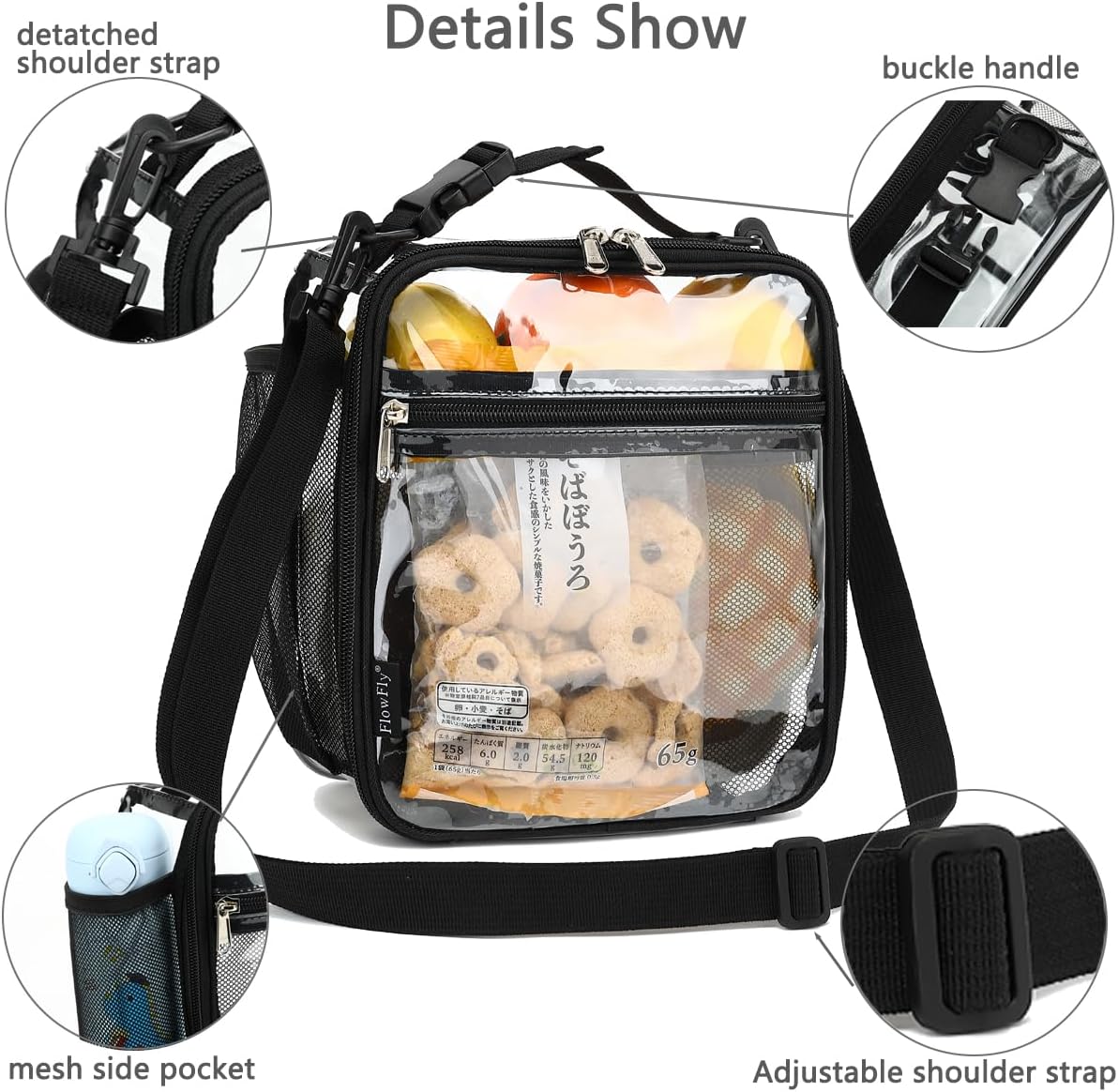 FlowFly Kids Lunch box Insulated Soft Bag Mini Cooler Back to School Thermal Meal Tote Kit for