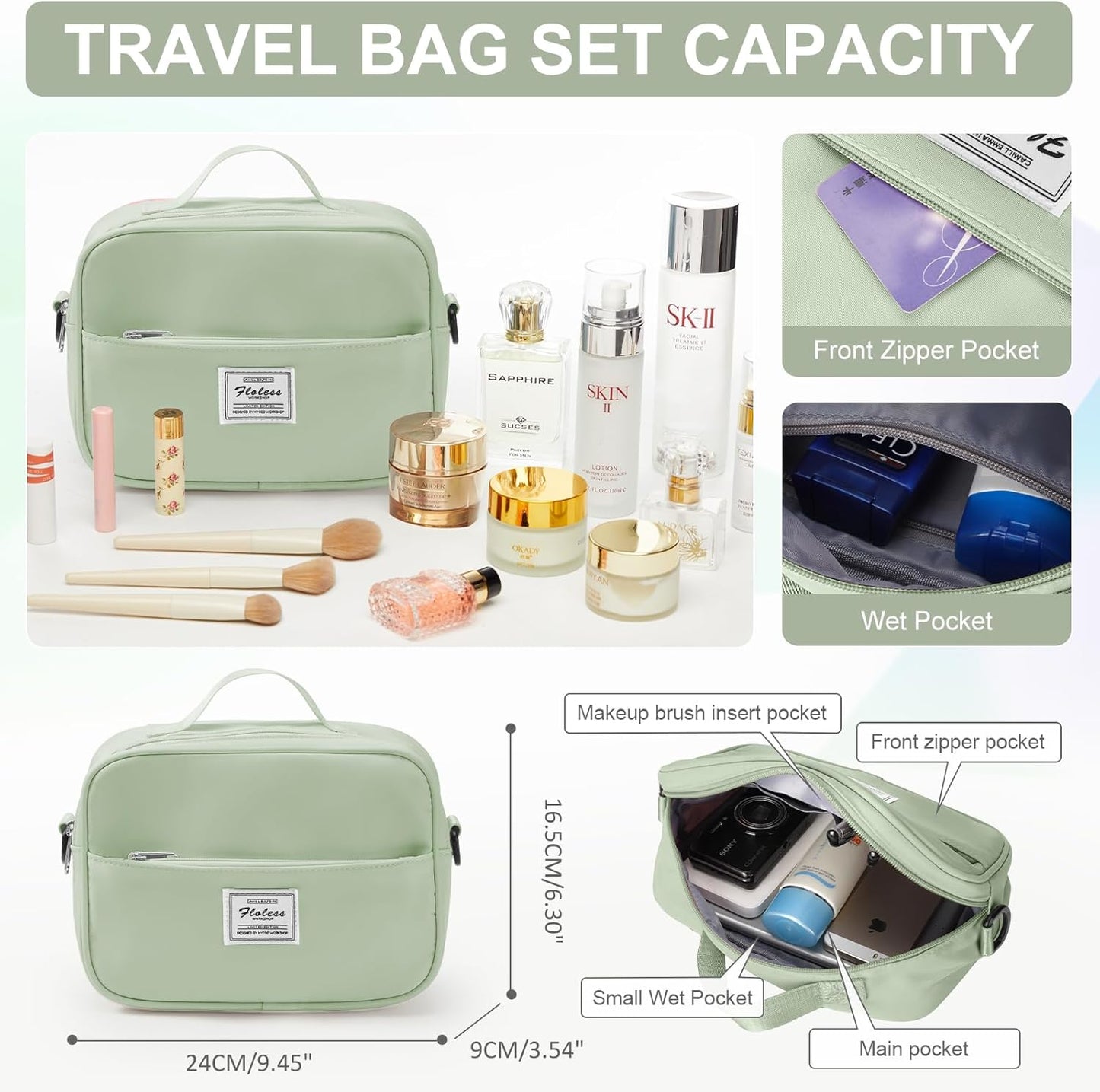 Gym Bag for Women with Shoes Compartment,Small Duffel Bag Sport bag with Toiletry Bag Overnight