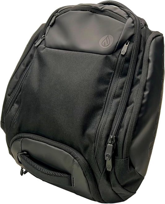 6-in-1 Traveler Backpack – Convertible Carry-On Travel Bag, Expandable 40–55L Storage, Ergonomic Design with Drink Holders & Padded Laptop Pocket, Weather-Resistant Ballistic Nylon, Black