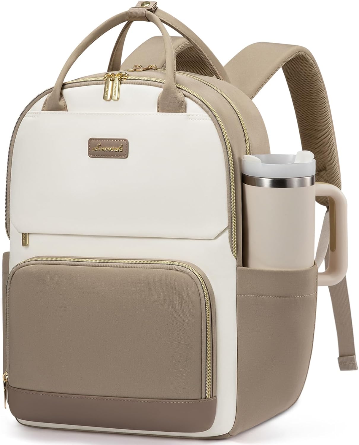 LOVEVOOK Backpack Khaki Beige 16 inch