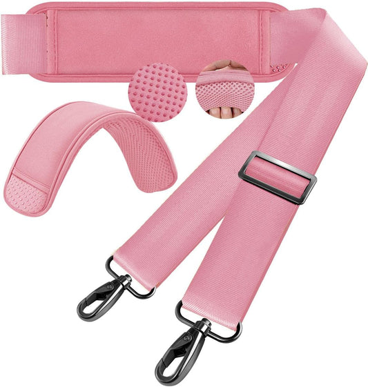 60 Inch Shoulder Strap, Ultra-Thick and Padded with Metal Swivel Hooks for Laptop Messenger and Crossbody Canvas Bags