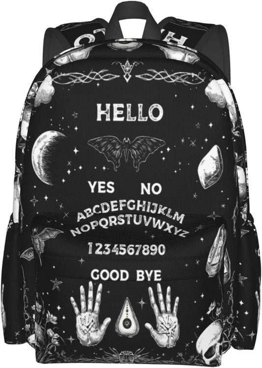 Skull Magic Backpack School Bag Lightweight Bookbag Laptop Travel Daypack For Kids Girls Boys Teens