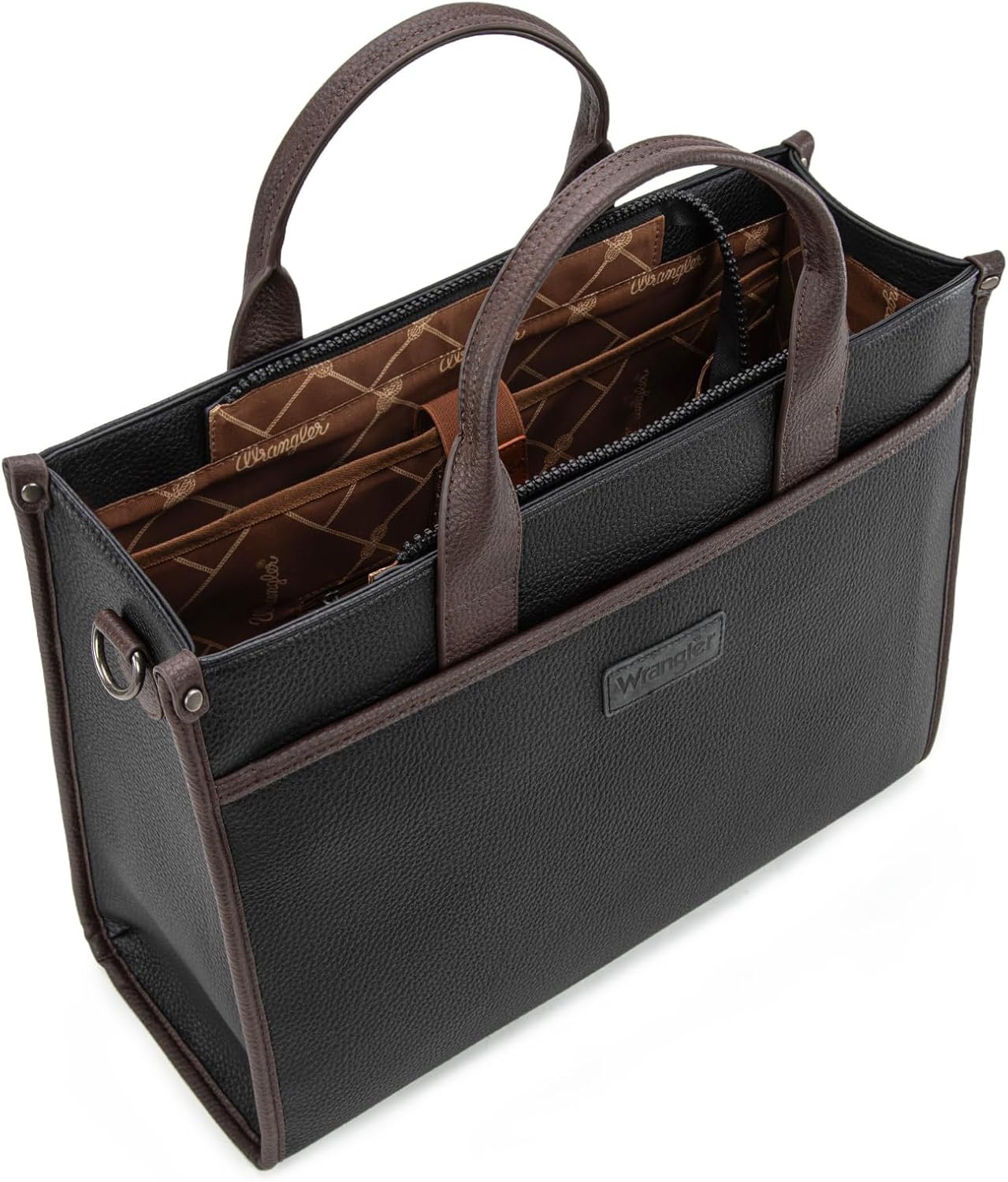 Wrangler Laptop Bag for Women 15.6 Inch Vintage Work Tote Bag for Business Briefcase Handbag with