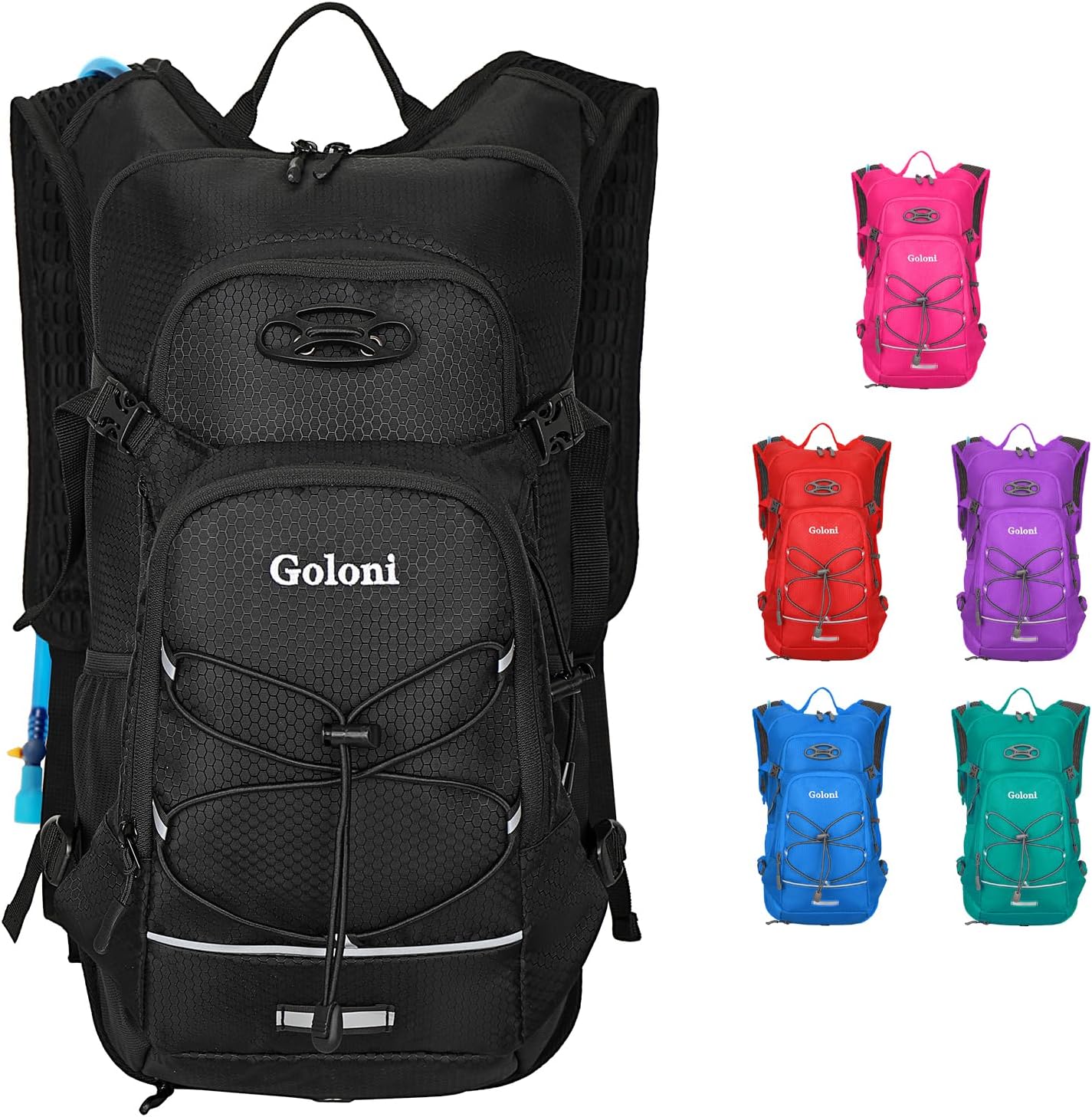 Hydration Backpack,Lightweight Hiking Backpack with 2L Water Bladder,Water Backpack for Biking