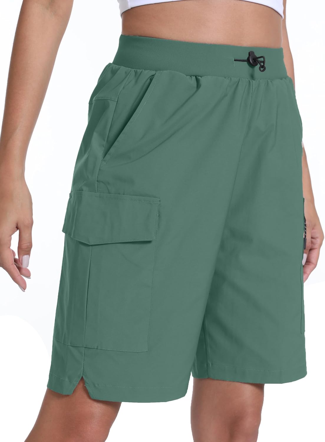 Women's Hiking Cargo Shorts Quick Dry Lightweight Shorts for Travel Athletic