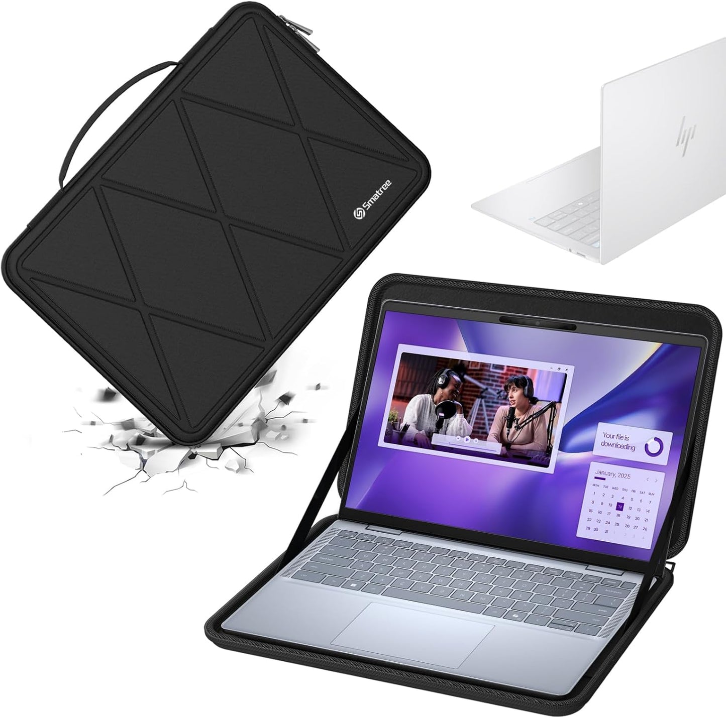 Smatree Hard EVA Protective Sleeve Case Compatible for 14 inch DELL Pro 14 Plus P1425/PB14250, for DELL Pro14/Pro Max 14, for Inspiron 14 5441/Plus 7441 Copilot+PC, for Latitude 5455 Laptop (X8043)