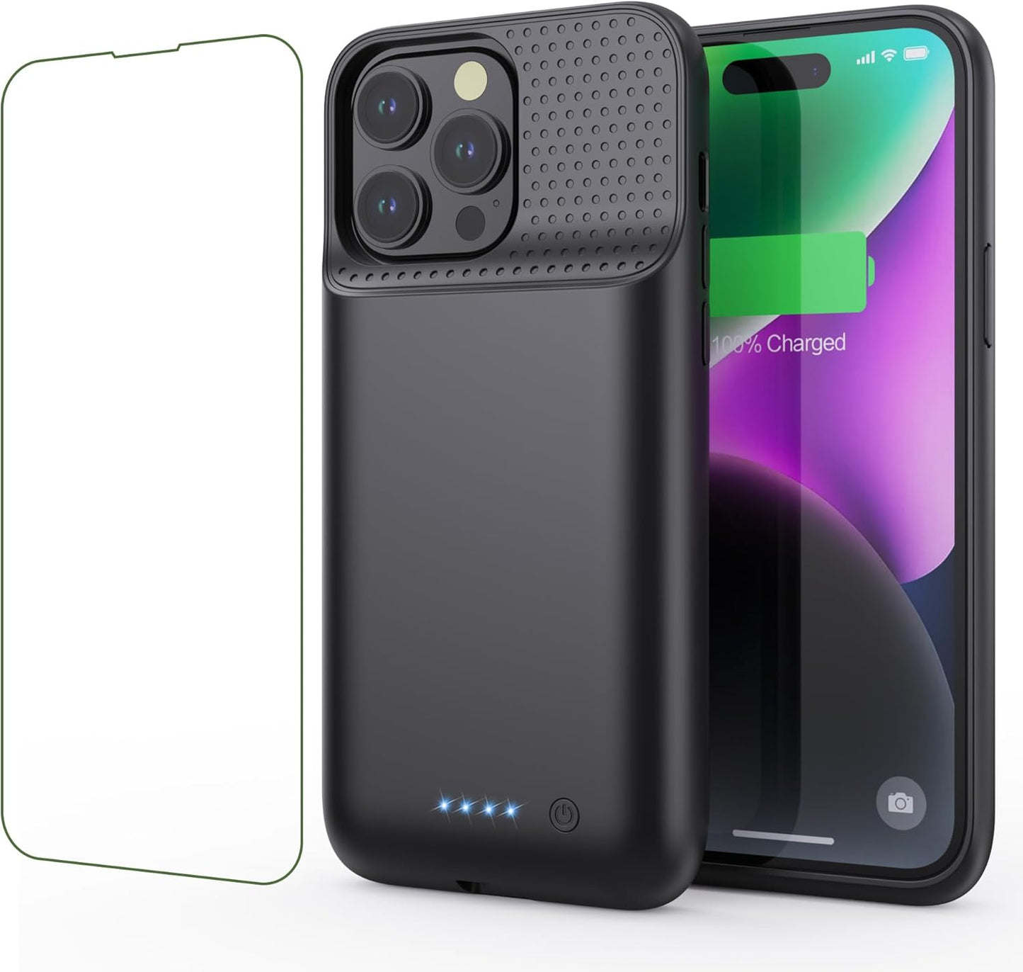 Battery Case for iPhone 14 Pro Max/14 Plus/13 Pro Max, [2024 Upgraded] Ultra-Slim 8600mAh Portable Extended Charger Case Cover for iPhone 14 Pro Max, 14Plus, 13Pro Max Charging Case (6.7inch)