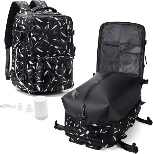WONHOX Large Travel Backpack Carry on Flight Approved Laptop Work Business Backpack for Women Men Mochila de Viaje