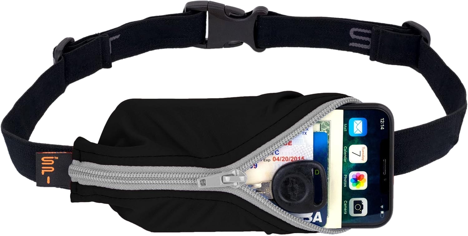 SPIbelt Running Belt for Women Men, Phone Holder for Running, Running Fanny Pack, Holder for Phone