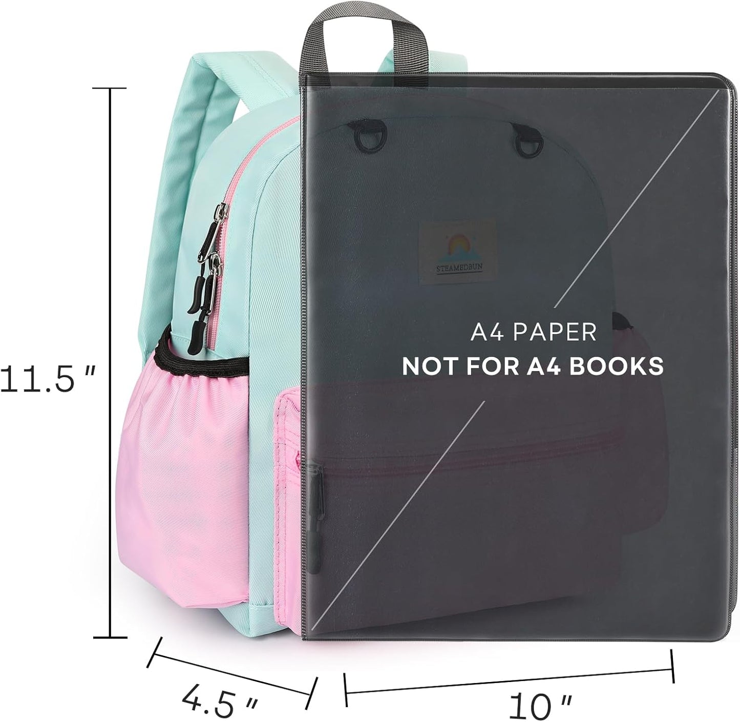 STEAMEDBUN Toddler Backpack for Girls 2-4: Preschool Kindergarten Backpacks - 12 inch Daycare Backpack