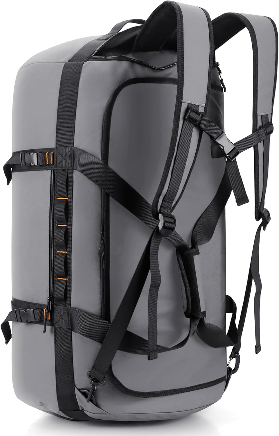 40L/60L/90L Large Waterproof Duffle Bag Backpack for Men, Mens Duffel Backpack Bags for Traveling, Heavy Duty (Grey, 60L)