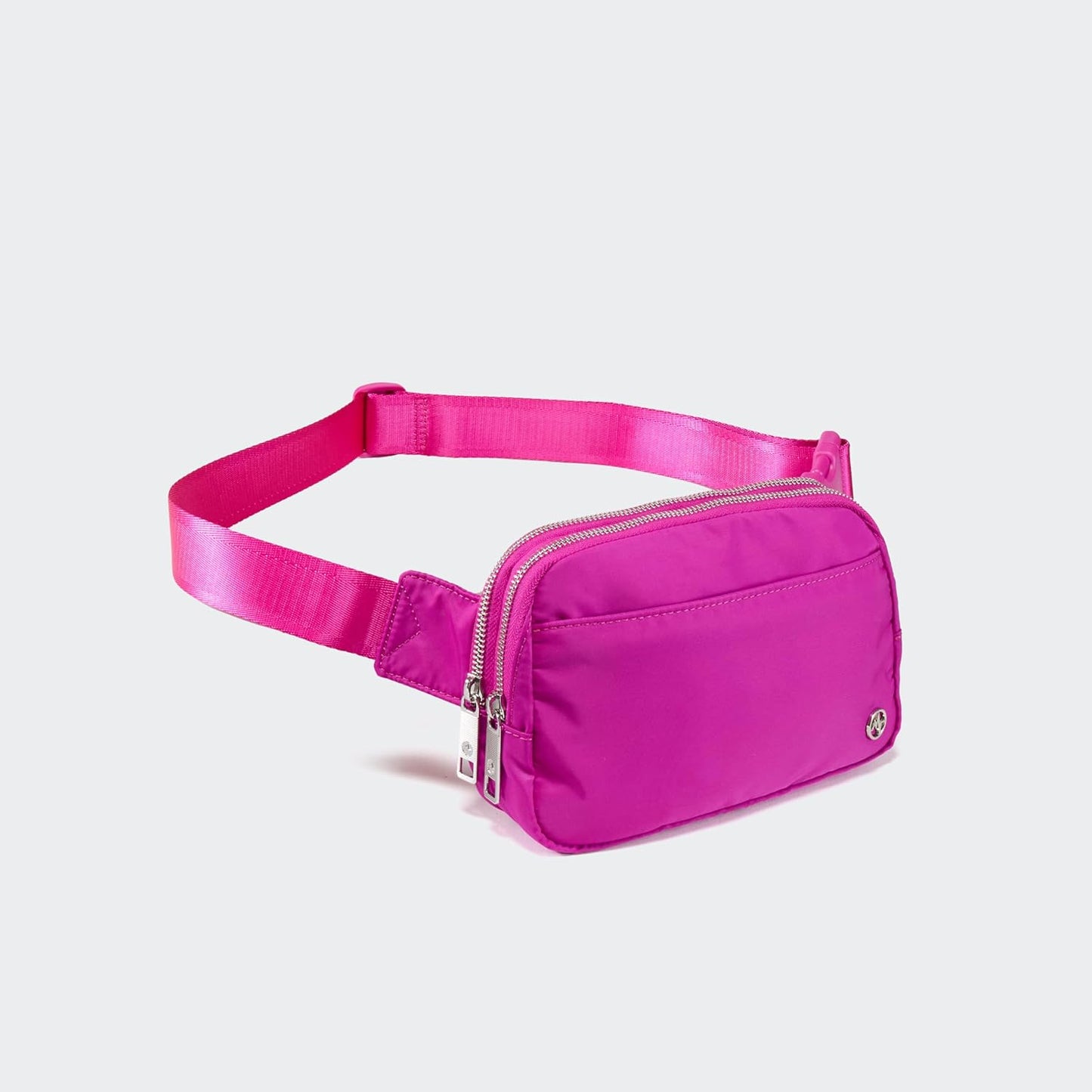 Pander Everywhere Belt Bag for Women, 5 Zipper Pockets Nylon Crossbody Fanny Pack Purse (Grape Purple)