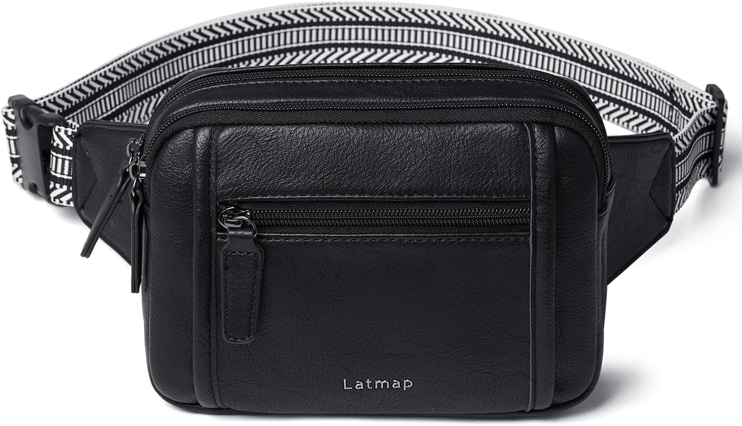 3L TRIPLE ZIP Fanny Packs Belt Bag For Women Men Crossbody Waist Pack Sling Chest Bum Travel Bag