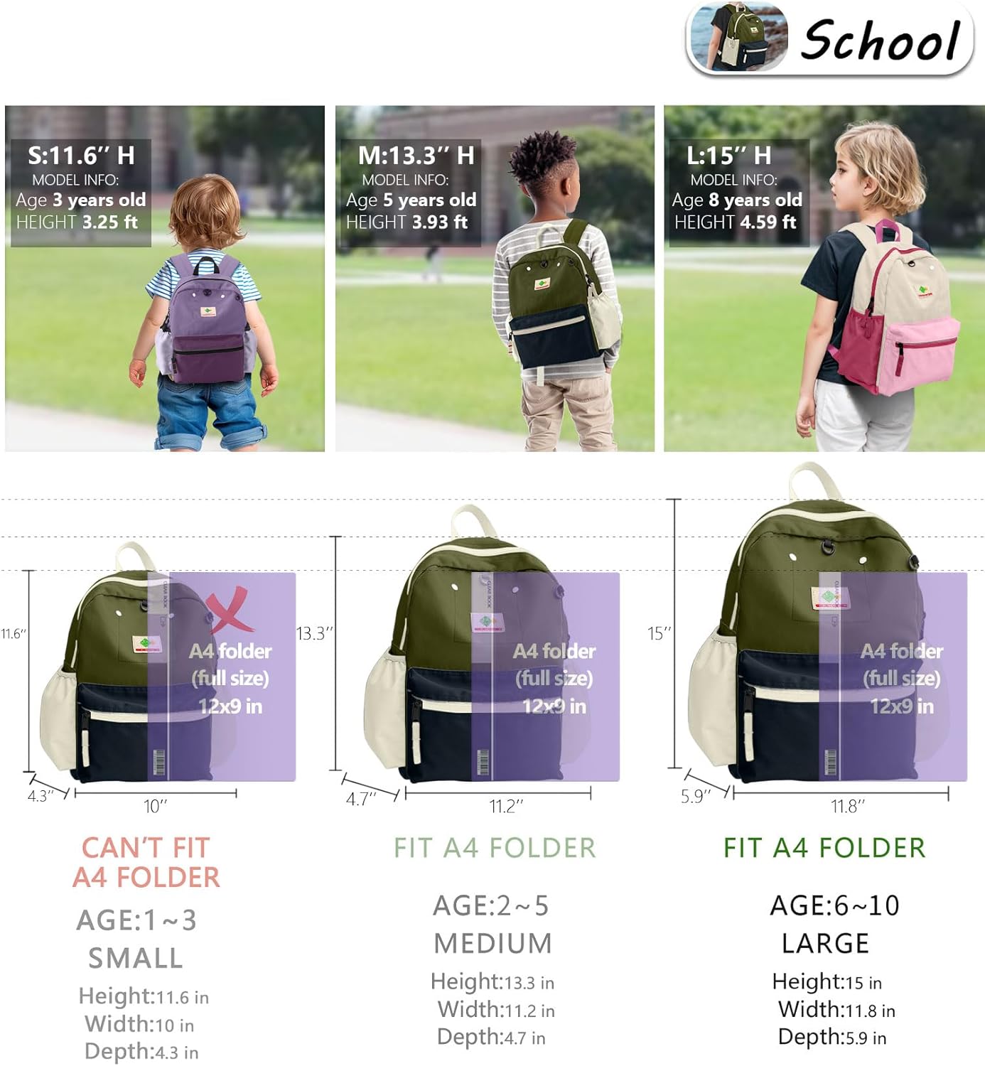 Kids Backpack for Boys: Boys Backpack 6-10 - Kindergarten Elementary School Bookbag for Girl