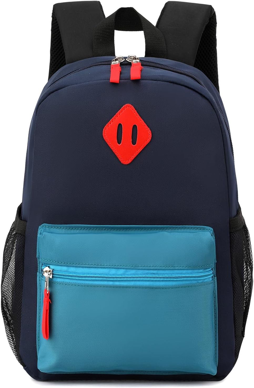 Elementary Backpack for Boys and Girls 5-9 Years Kindergarten Primary Kids Bookbag with Chest Buckle (Dark Blue, Large-17"H)