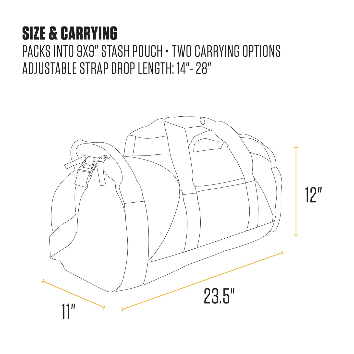 Carhartt Classic 40L Round Duffel Gravel