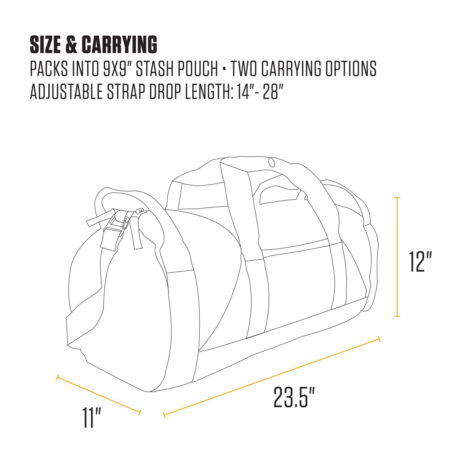 Carhartt Classic 40L Round Duffel Gravel