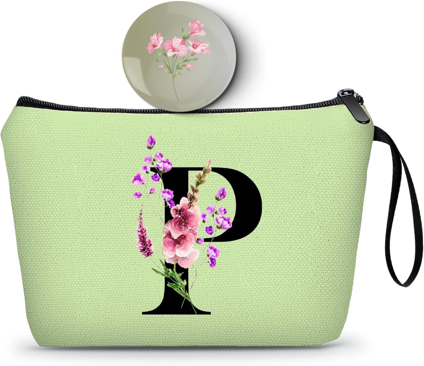 Birthday Inspirational Bridesmaid Proposal Team Small Gifts for Women Mom Aunt Teacher Sister Coworkers Makeup Cosmetic Bag Travel with Mirror Mothers Day Christmas Graduation P