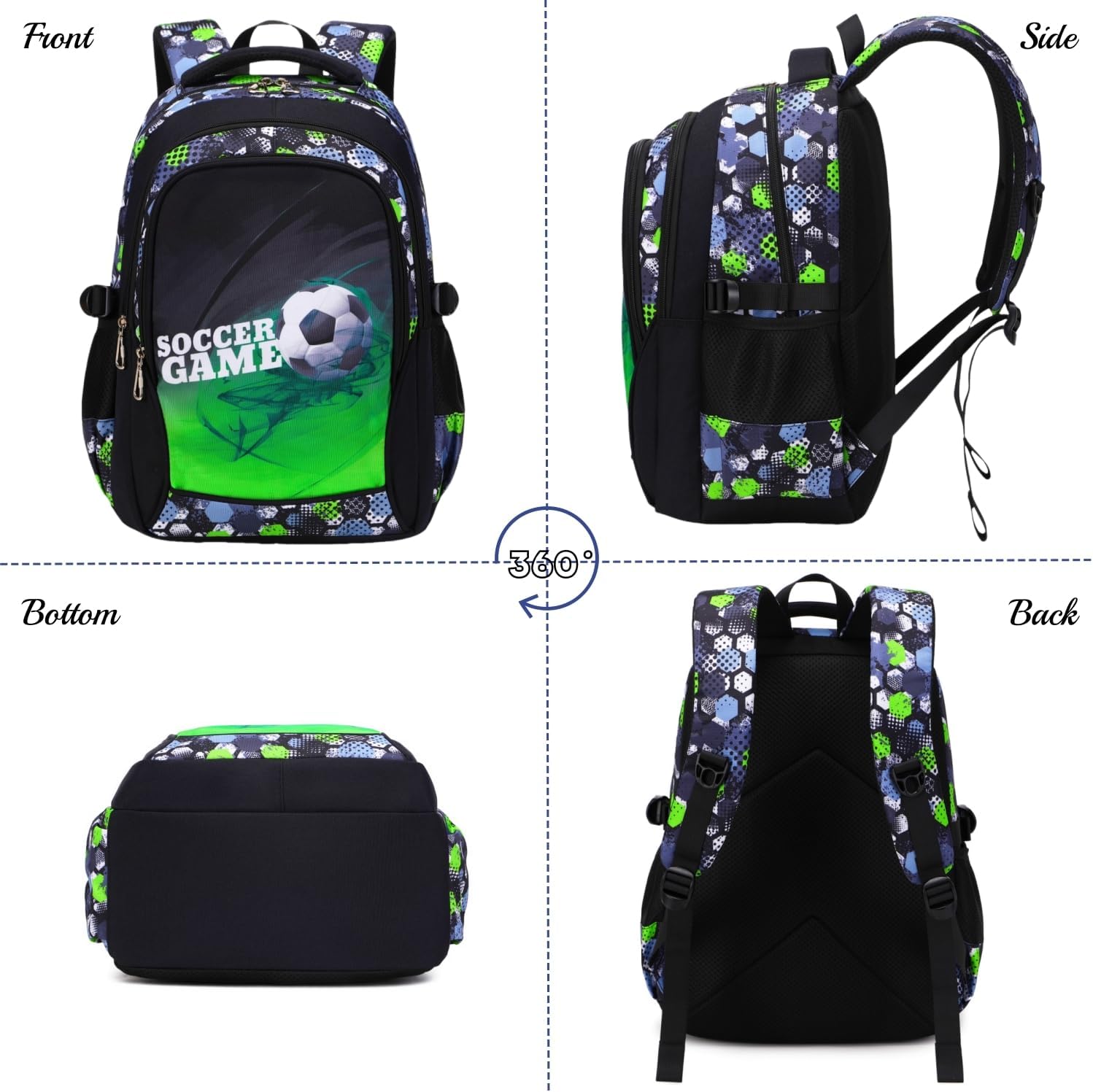 Boys Backpack Elementary School Bookbag Waterproof Durable Sturdy Kids Schoolbag Casual Travel