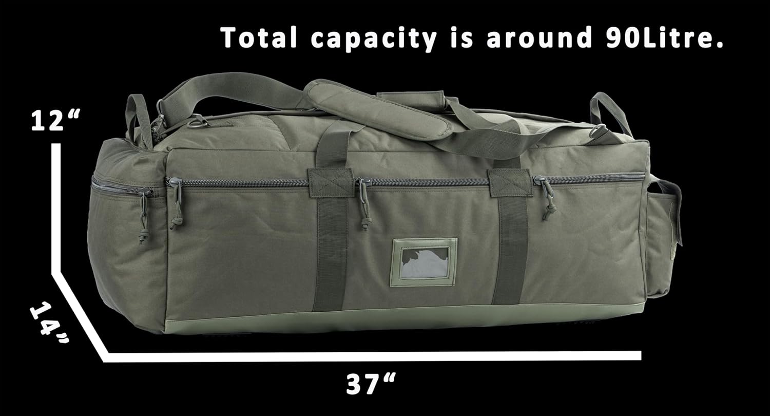 Large Military Duffle Bag Tactical Gear Load Out Bag Deployment Cargo Bag Travel Sports Equipment