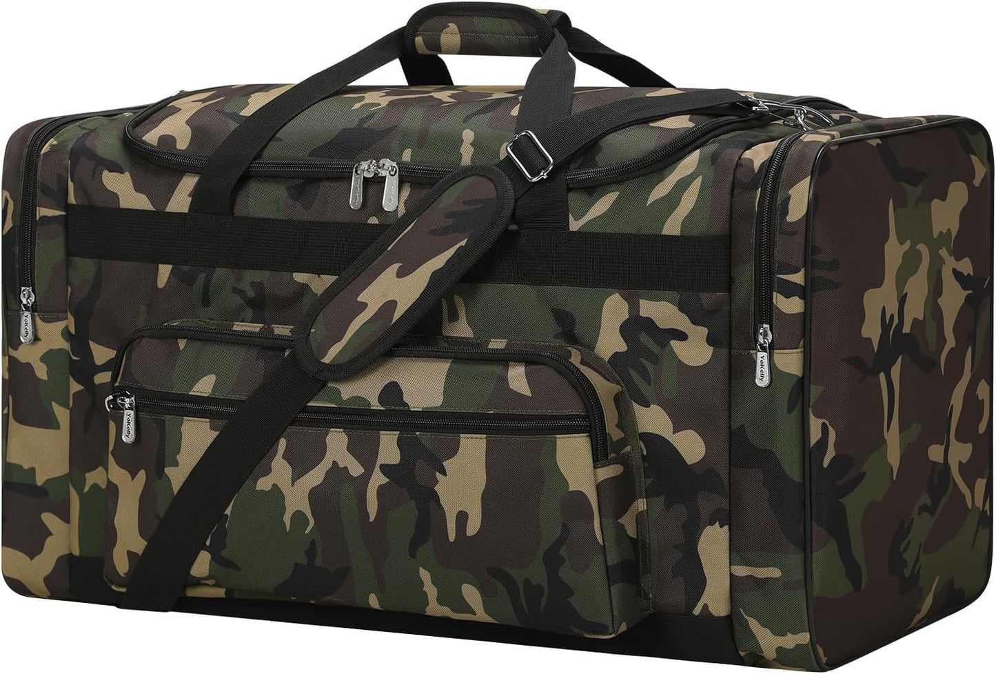 75L Large Duffle Bag for Men - 26 inch Duffel Bag Heavy Duty for Weekend Travel Sport Camping/Travel - Camo